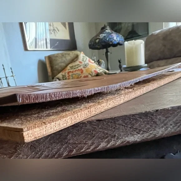 80’s Martinique Golden Tanned Tooled Leather Creole Girl w/Knotted Madras - Picture 4 of 5